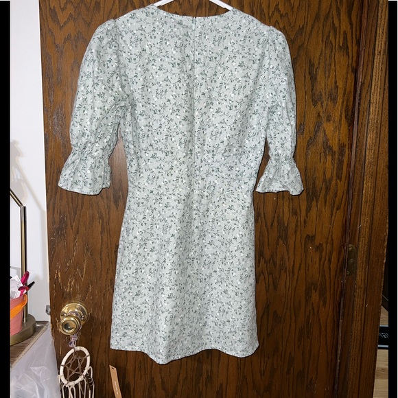 NWT Reformation Simi Linen Mini Dress in Agave - Picture 11 of 15